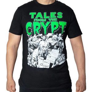 Tales From The Crypt Men's Black Tee Shirt Glow in Dark S-M-L-XL-2XL-3XL NWT